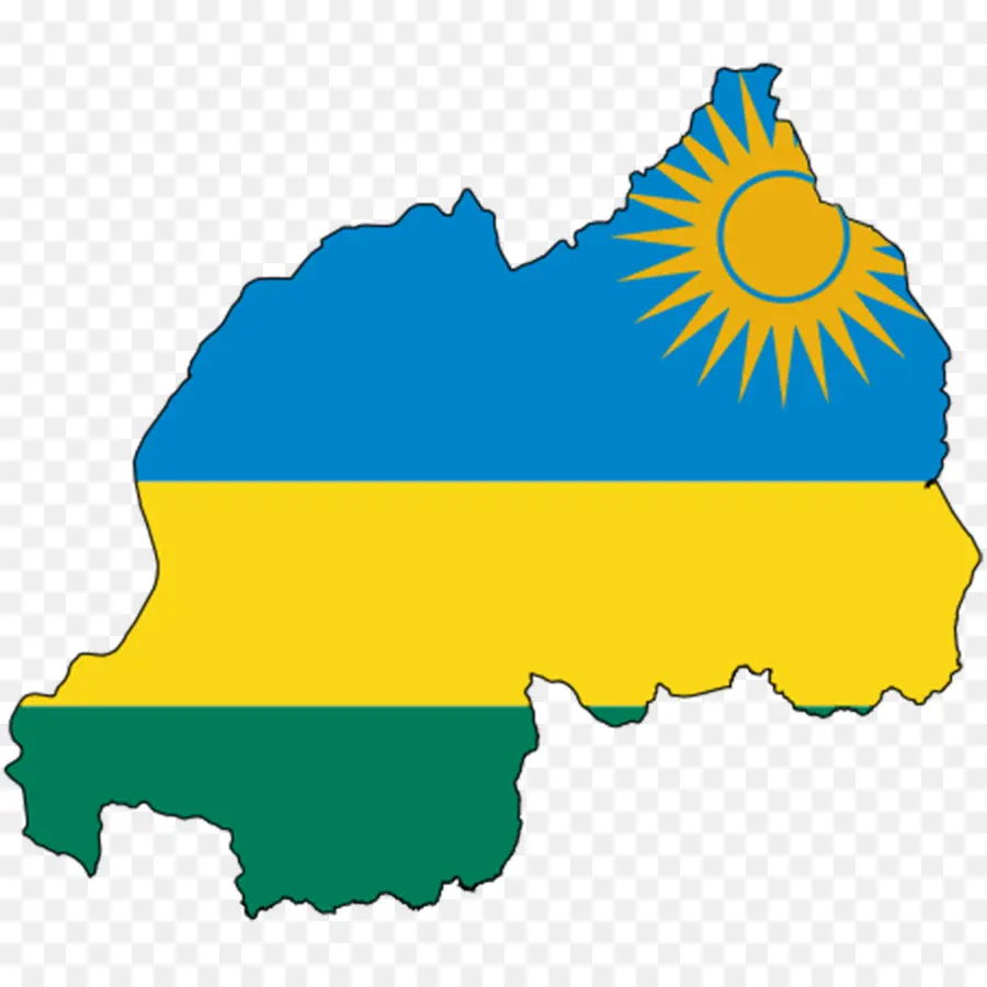 العلم رواندا，رواندا PNG
