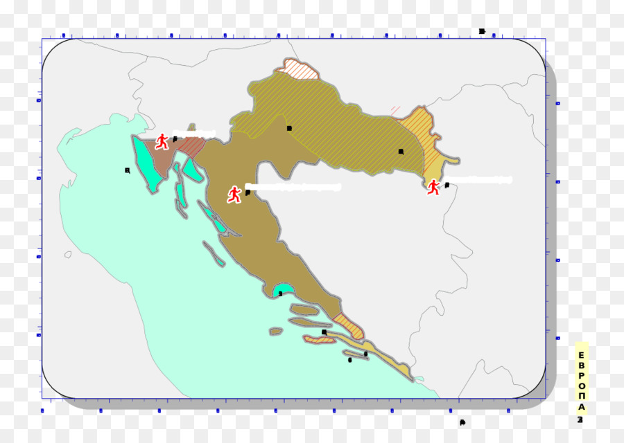 كرواتيا，خريطة PNG