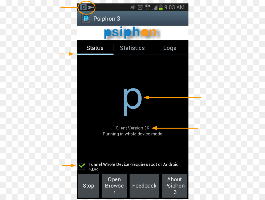 Psiphon，ذكري المظهر PNG