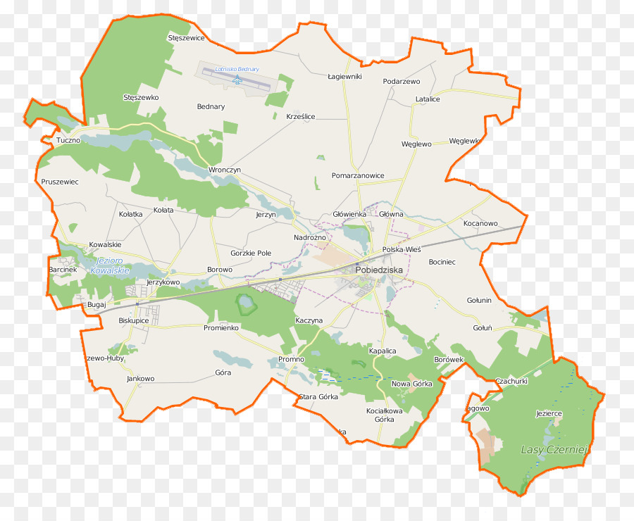خريطة，البلدية الحضرية في بولندا PNG