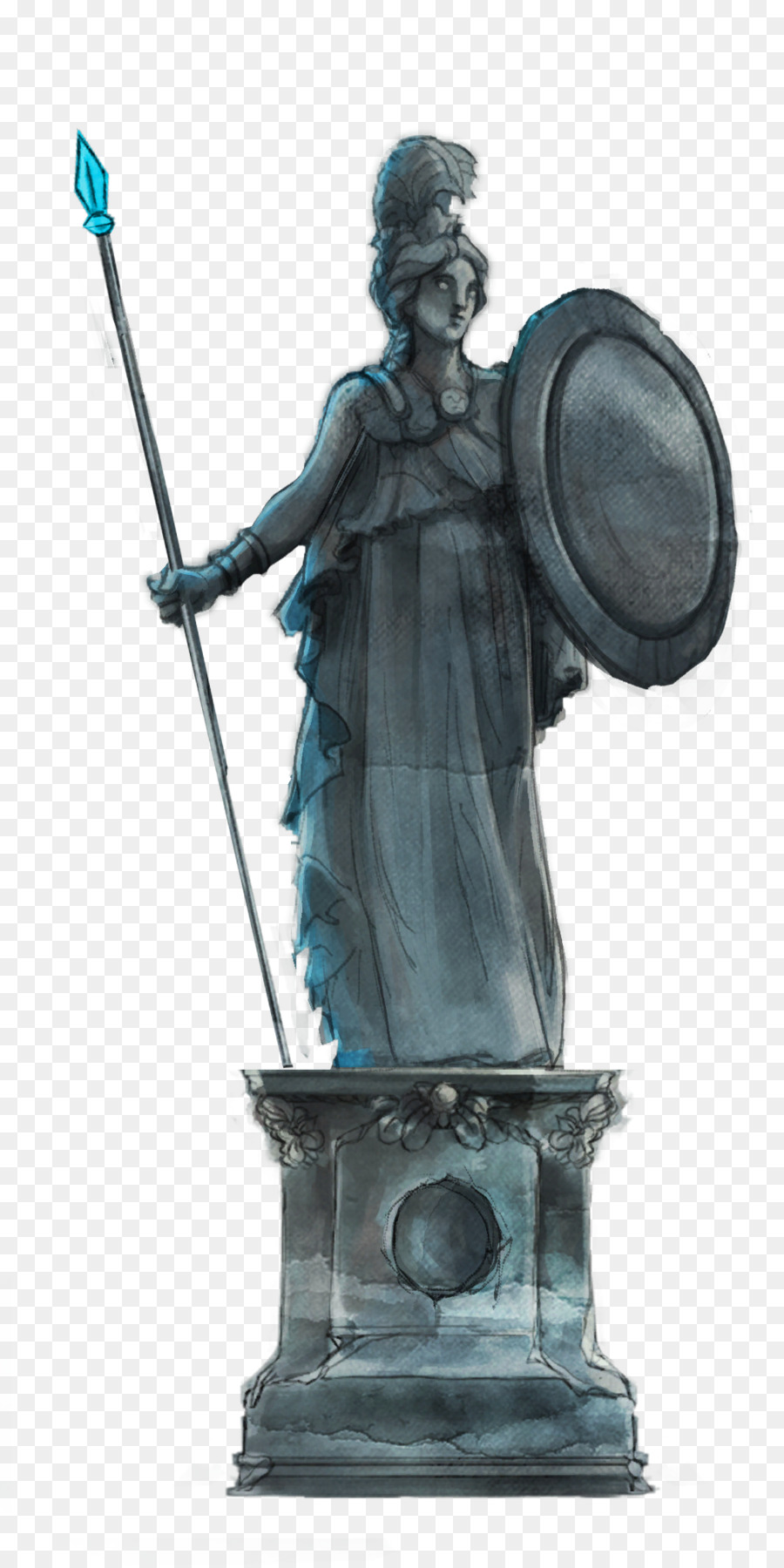 تمثال，البرونزية PNG