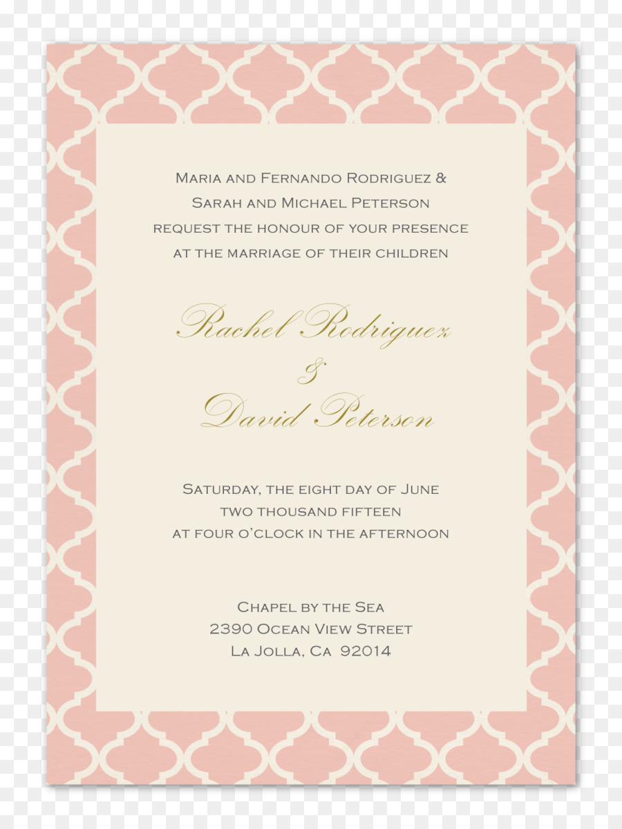 دعوة زفاف，م الوردي PNG