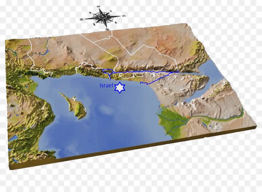 خريطة，إسرائيل PNG