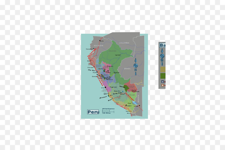 بيرو，خريطة PNG