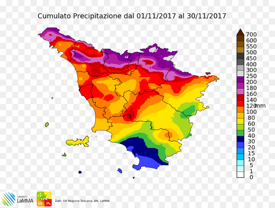 أريتسو，Clima Della Toscana PNG