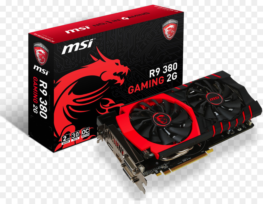 بطاقات الرسومات محولات الفيديو，Amd Radeon R9 380 PNG