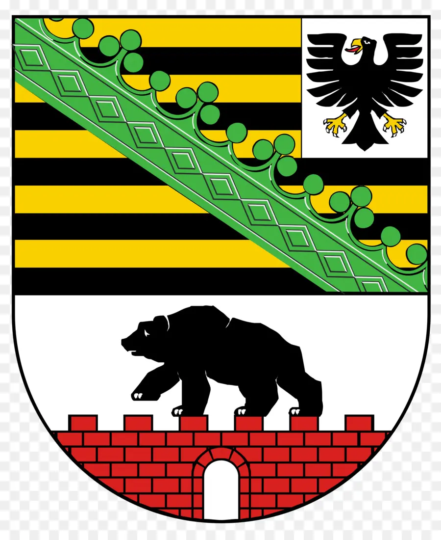 Saxonyanhalt，الدول من ألمانيا PNG