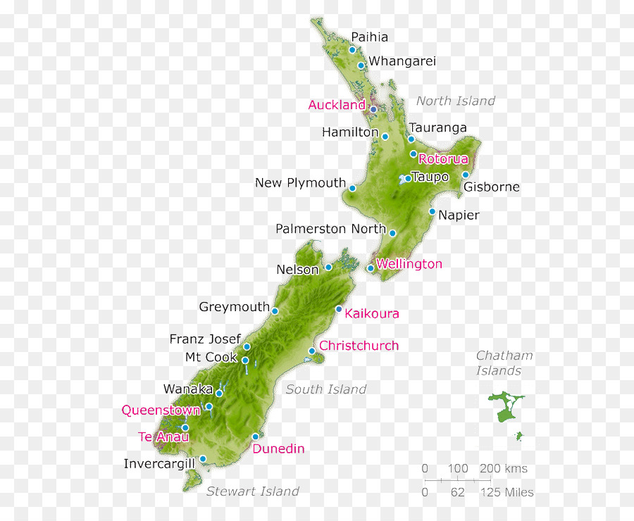 كهوف ويتومو，خريطة PNG