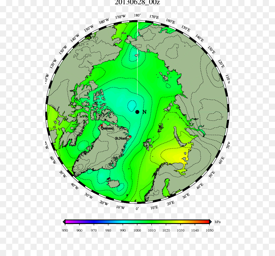 المحيط المتجمد الشمالي，خريطة PNG