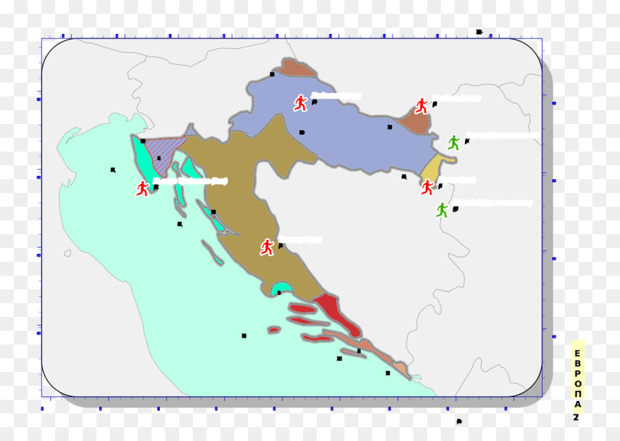 كرواتيا，ناقلات خريطة PNG