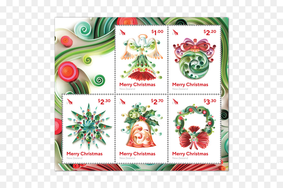 زخرفة عيد الميلاد ،，الطوابع البريدية PNG
