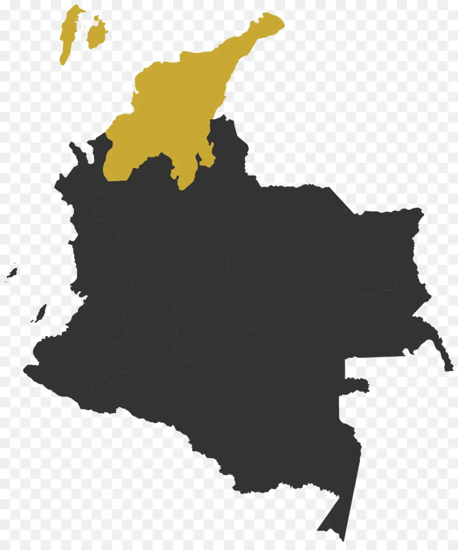 كولومبيا，خريطة PNG