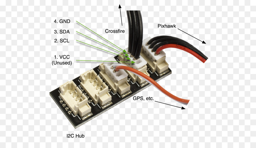 مركز I2c，موصل PNG