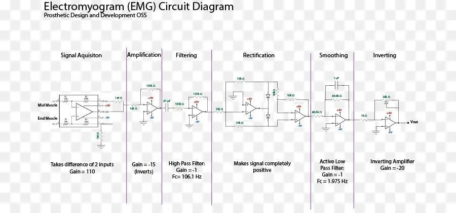 مخطط دائرة Emg，مخطط كهربية العضل PNG