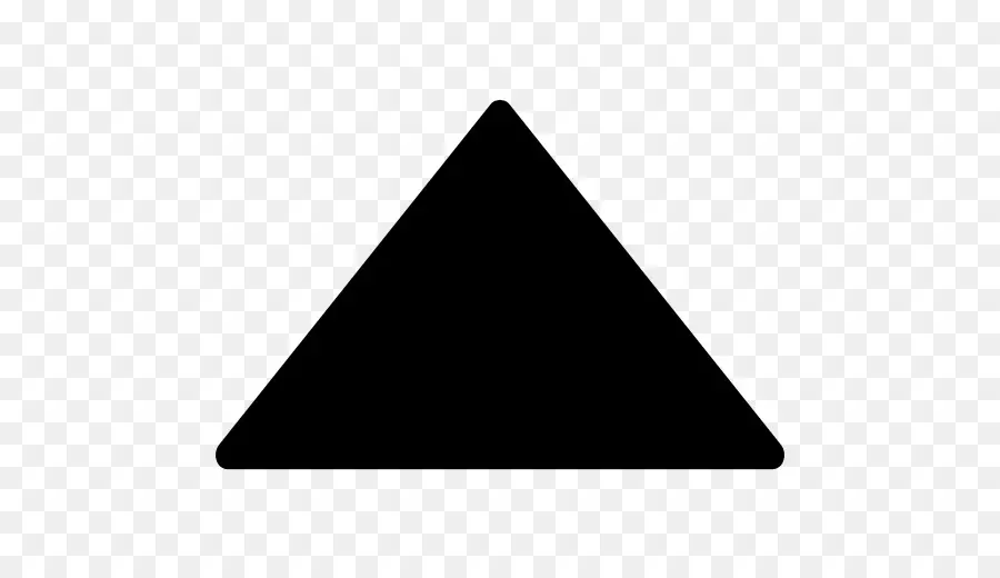 مثلث，مثلث أسود PNG