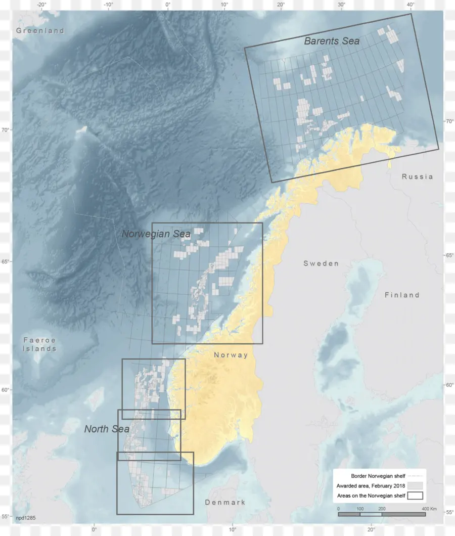 خريطة البحر النرويجية，النرويج PNG
