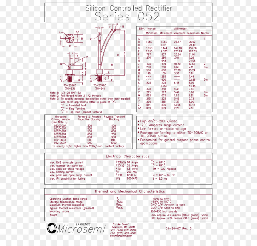 الوثيقة，Silicon Controlled Rectifier PNG