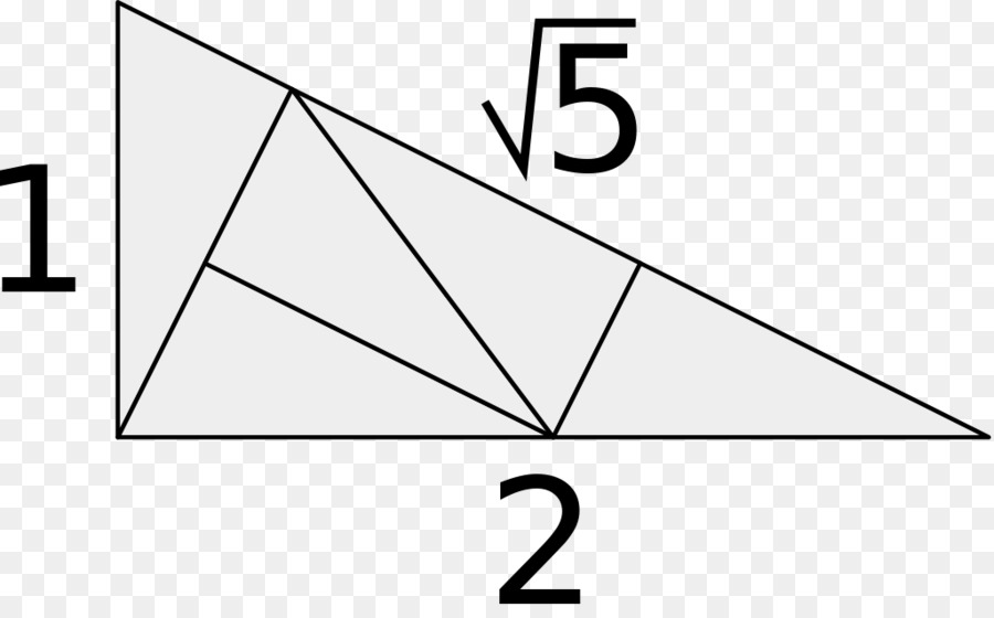 مثلث，الجذر التربيعي 5 PNG
