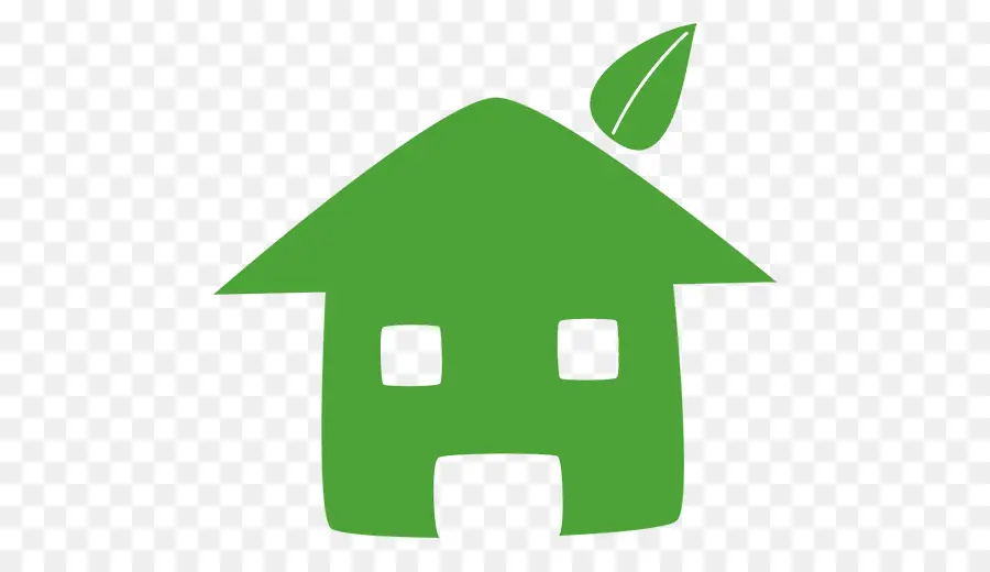 منزل，مبنى اخضر PNG
