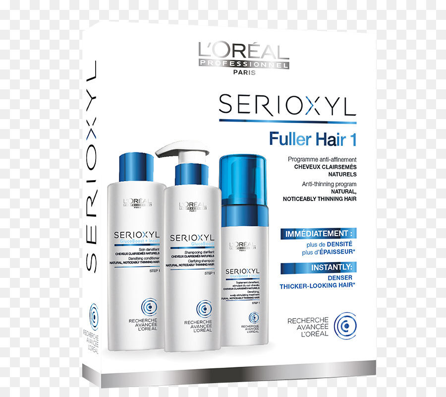 محلول，لوريال المهنية Serioxyl كثافة الشعر العلاج PNG