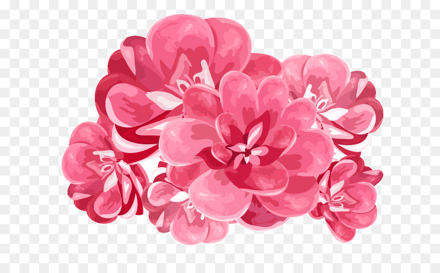 ازهار زهرية اللون，رسم PNG