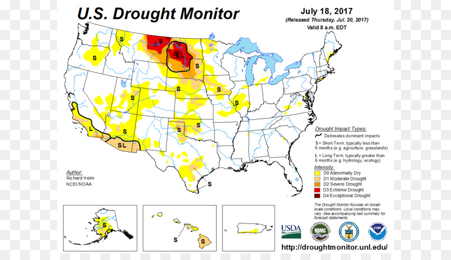 الولايات المتحدة رصد الجفاف，الجفاف PNG