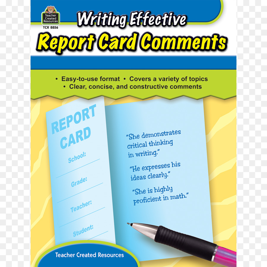 الكتابة الفعالة بطاقة تقرير تعليقات，بطاقة التقرير PNG