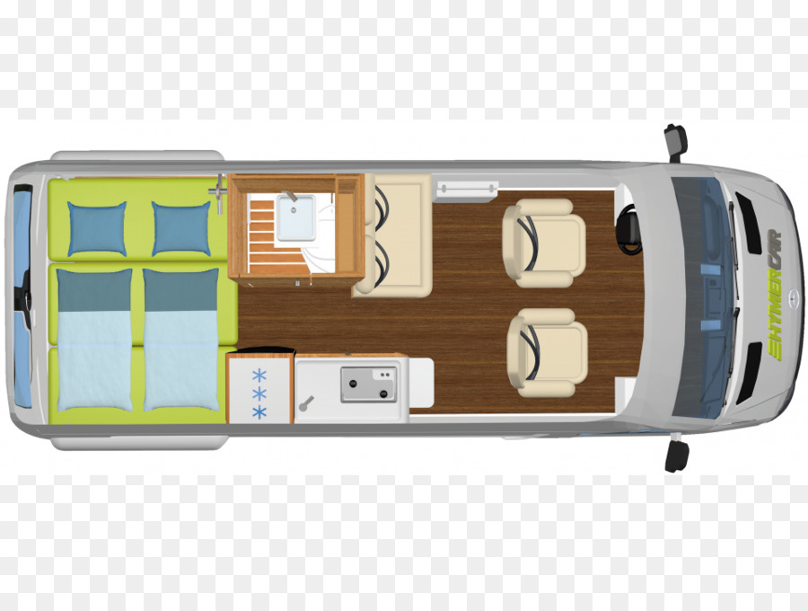 كامبر فان الداخلية，عربة سكن متنقلة PNG