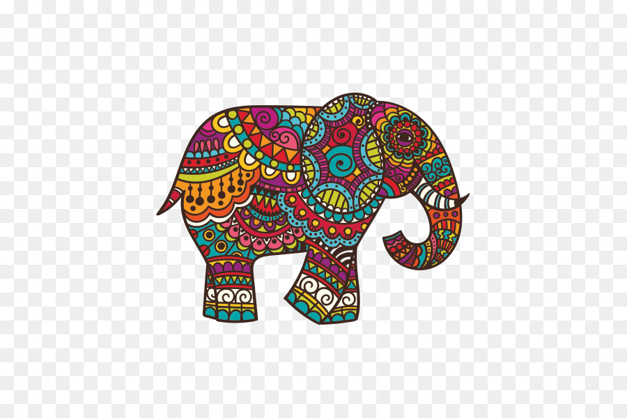 ملصق，الفيل الهندي PNG