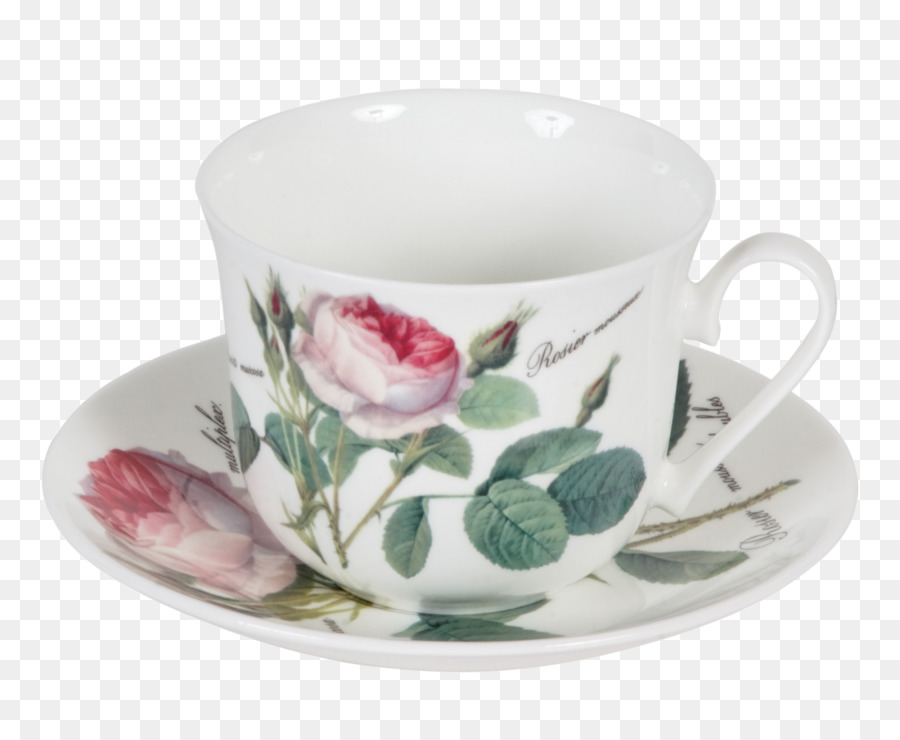 فنجان القهوة，الورود PNG