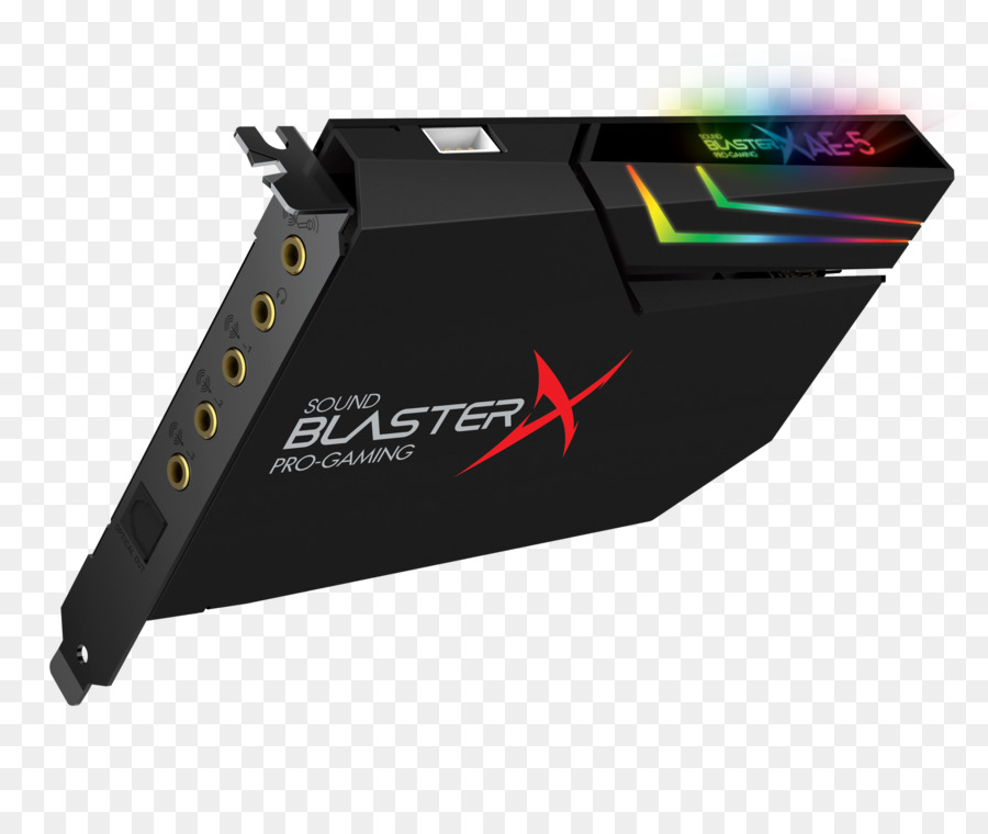 بطاقات الصوت محولات الصوت，التكنولوجيا الإبداعية الصوت الإبداعي Blasterx Ae5 PNG