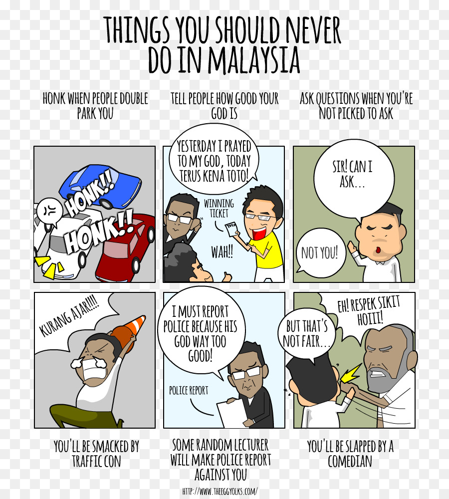 كاريكاتير，ماليزيا PNG