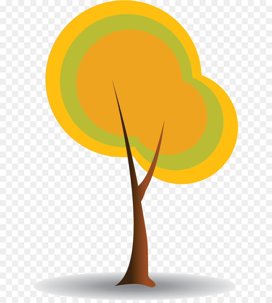 الأصفر，شجرة PNG