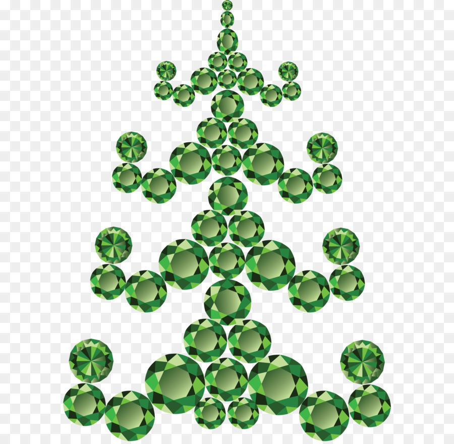 الأحجار الكريمة，شجرة عيد الميلاد PNG
