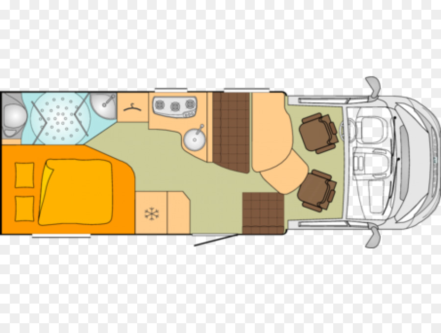كامبر فان الداخلية，عربة سكن متنقلة PNG