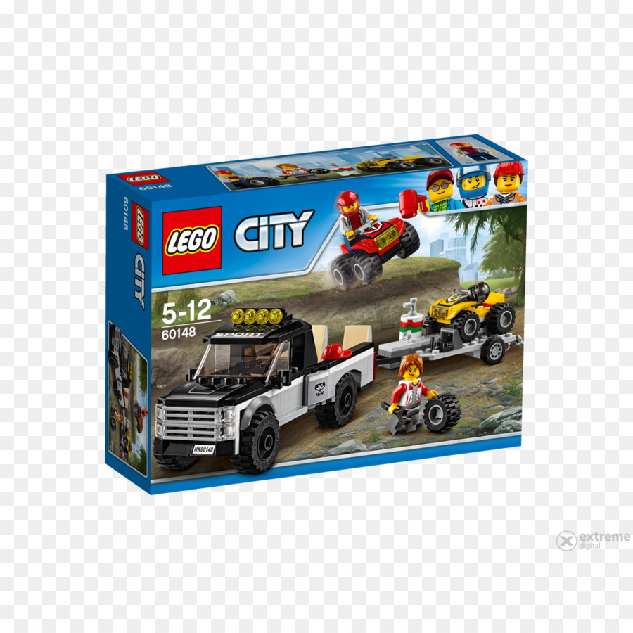 فريق سباق Lego 60148 City Atv，مدينة الليجو، مدينة المكعبات PNG