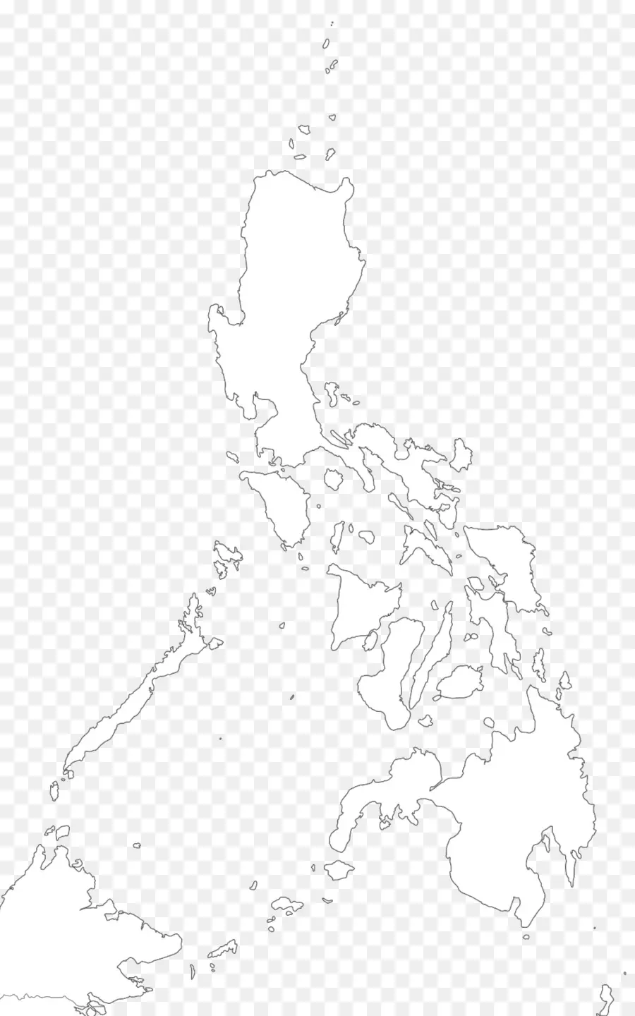 الفلبين，خريطة PNG