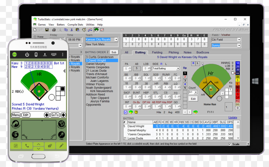 برنامج كمبيوتر，البيسبول Scorekeeping PNG