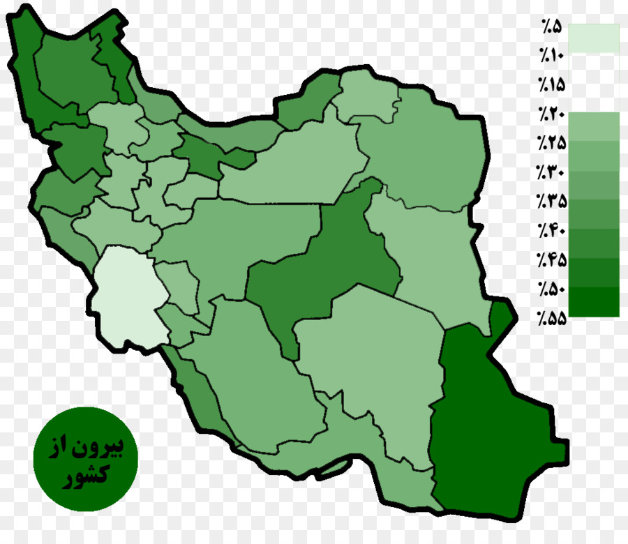 إيران，خريطة PNG