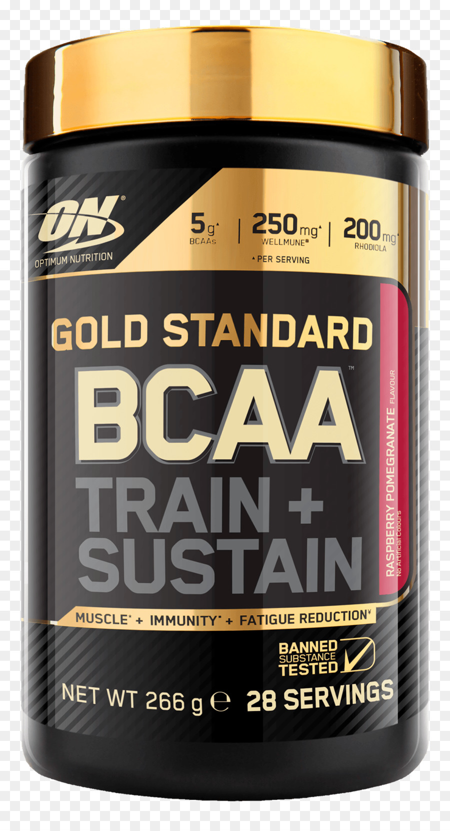 Optimum Nutrition Gold Standard Bcaa，مكمل غذائي PNG
