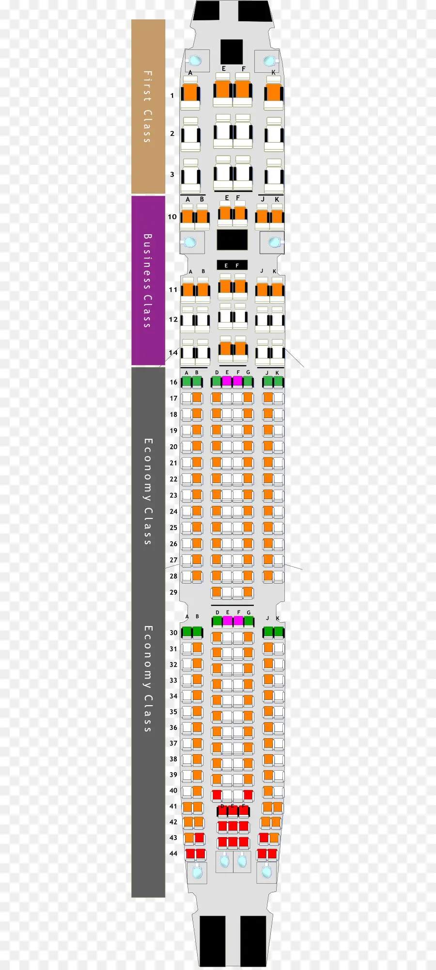 خريطة مقاعد الطائرة，مقاعد PNG