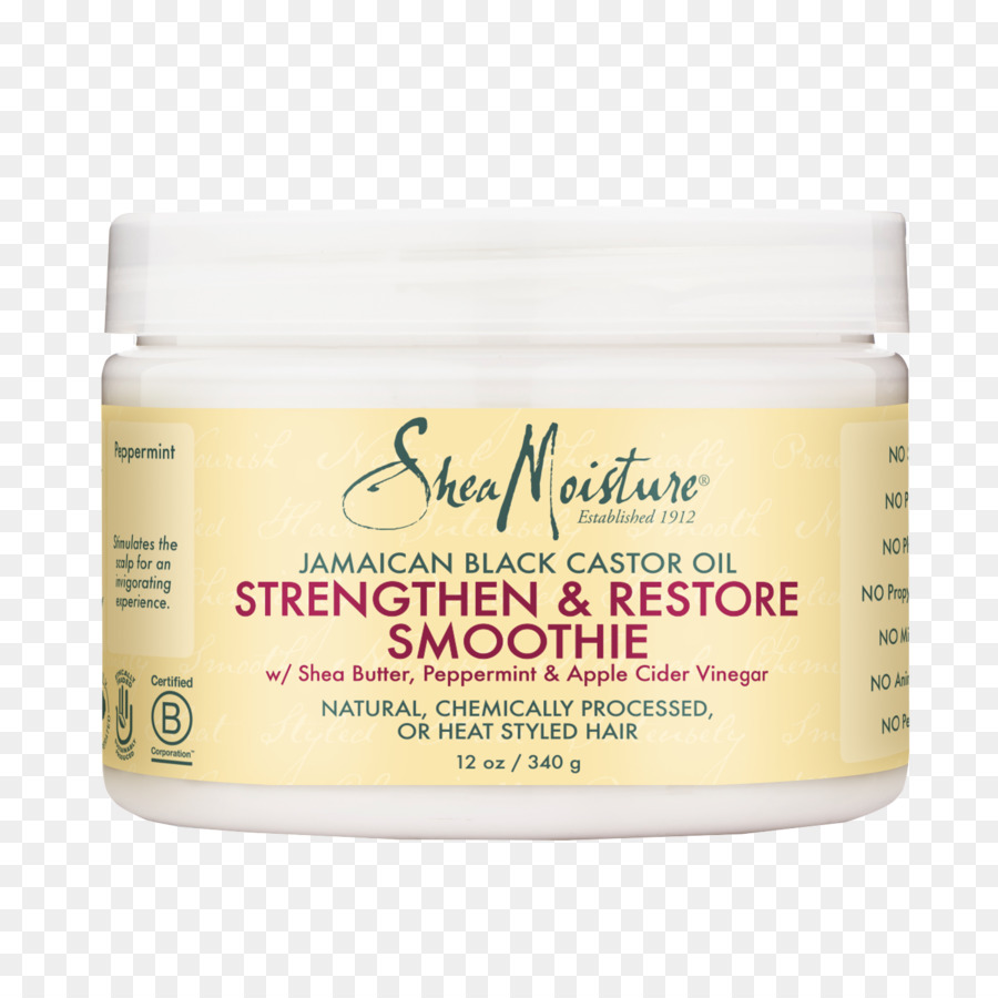 Sheamoisture الجامايكي أسود زيت الخروع تعزيز النمو استعادة Leavein مكيف，مكيف الشعر PNG