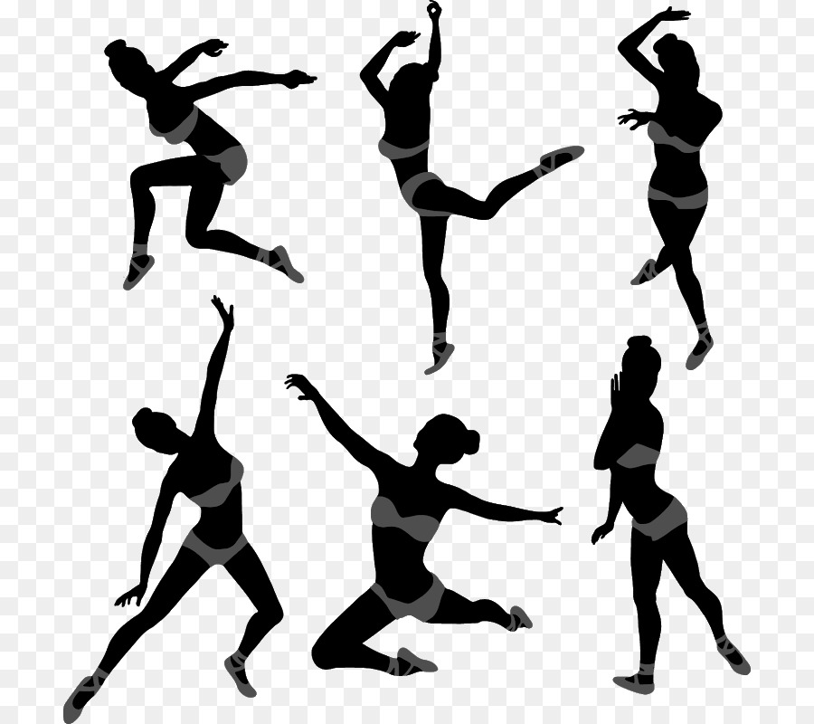 الرقص，صورة ظلية ، PNG