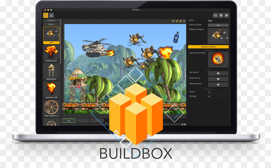 Buildbox，برنامج تكسير PNG