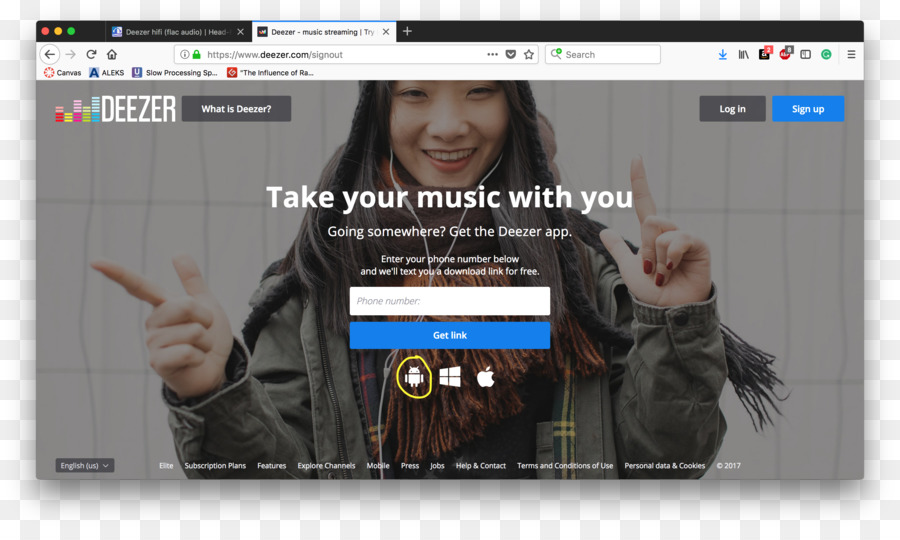 Deezer，البرنامج التعليمي PNG