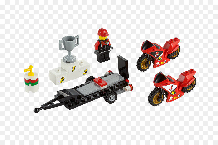 مدينة الليجو، مدينة المكعبات，Lego 60084 City Racing Bike Transporter PNG