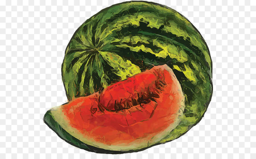 البطيخ，الرسم بالألوان المائية PNG