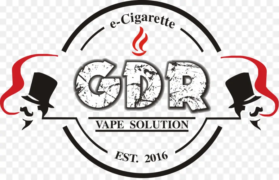 شعار Gdr Vape Solution，السجائر الإلكترونية PNG