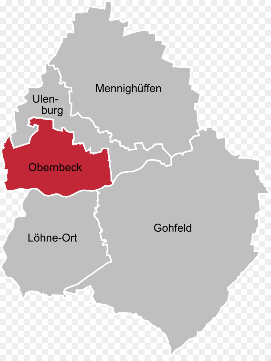 Obernbeck，خريطة PNG