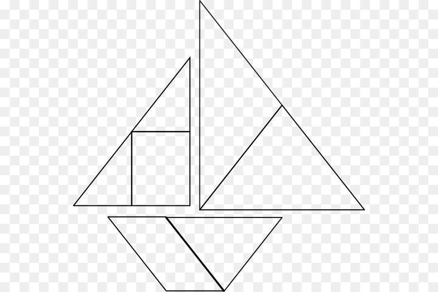 Tangram，الأبيض PNG